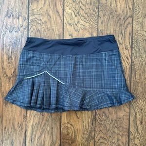 Lululemon Grey/Navy Tennis Skirt